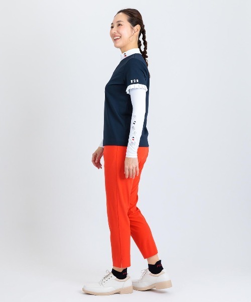 Picone CLUB(ピッコーネクラブ)の「プリーツ袖UV速乾プルオーバー(Tシャツ/カットソー・レディース・ホワイト/ネイビー/イエロー・13号/11号/9号)」の15枚目の写真