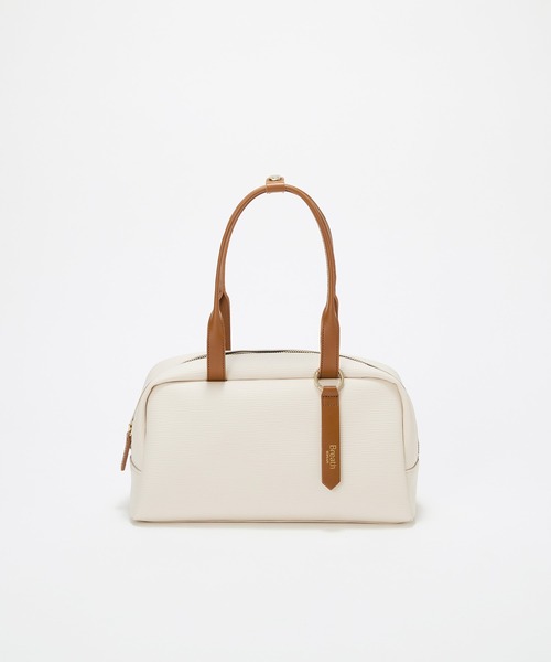 Breath TOPKAPI（ブレストプカピ）の「【Breath TOPKAPI】RIPPLE リプル ワイド ボストンバッグ チャーム付き（ボストンバッグ・レディース・アイボリー/ブラック/ベージュ系その他3・FREE）」の2枚目の写真