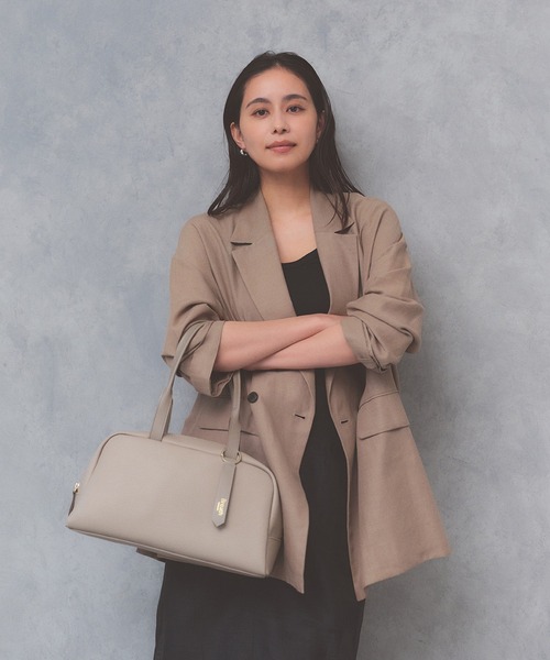 Breath TOPKAPI（ブレストプカピ）の「【Breath TOPKAPI】RIPPLE リプル ワイド ボストンバッグ チャーム付き（ボストンバッグ・レディース・アイボリー/ブラック/ベージュ系その他3・FREE）」の13枚目の写真