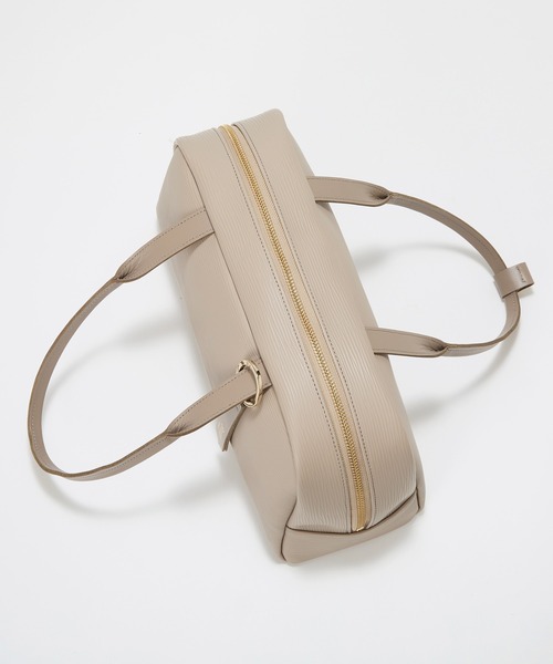 Breath TOPKAPI（ブレストプカピ）の「【Breath TOPKAPI】RIPPLE リプル ワイド ボストンバッグ チャーム付き（ボストンバッグ・レディース・アイボリー/ブラック/ベージュ系その他3・FREE）」の9枚目の写真