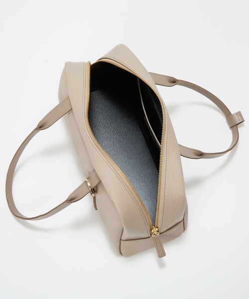 Breath TOPKAPI（ブレストプカピ）の「【Breath TOPKAPI】RIPPLE リプル ワイド ボストンバッグ チャーム付き（ボストンバッグ・レディース・アイボリー/ブラック/ベージュ系その他3・FREE）」の10枚目の写真