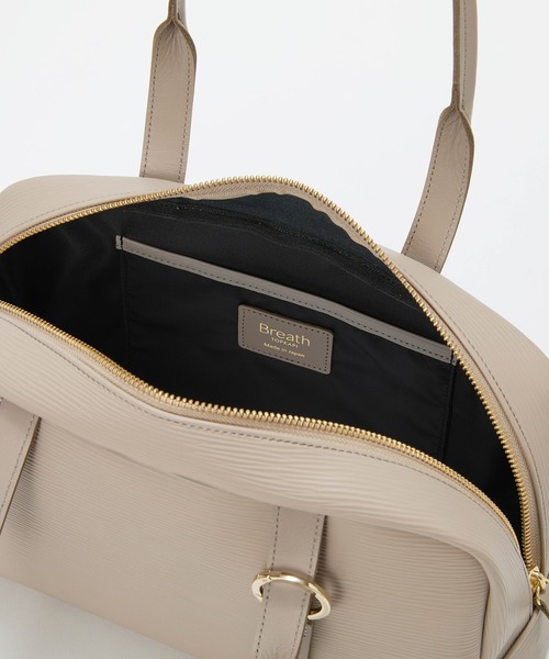 Breath TOPKAPI（ブレストプカピ）の「【Breath TOPKAPI】RIPPLE リプル ワイド ボストンバッグ チャーム付き（ボストンバッグ・レディース・アイボリー/ブラック/ベージュ系その他3・FREE）」の12枚目の写真