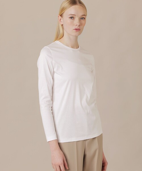 セール】【The Essential Collection】コットンスムース長袖Tシャツ（T