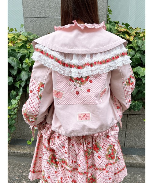 苺リースプリント使いジャケット（その他アウター）｜PINK HOUSE