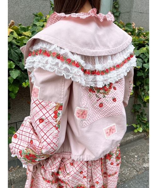 苺リースプリント使いジャケット（その他アウター）｜PINK HOUSE