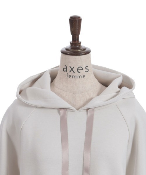 axes femme(アクシーズファム)の「花粉ガードポンチョ風プルオーバー(Tシャツ/カットソー・レディース・ブルーグレー/キナリ/ミント・FREE)」の14枚目の写真