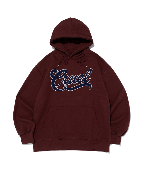 CARGOBROS(カーゴブロス)の「クルアルロゴフードパーカー(ワイン)(パーカー・メンズ・その他・SMALL/MEDIUM/LARGE/X-LARGE/S-M/M-L/L-XL/XL-XXL)」の1枚目の写真