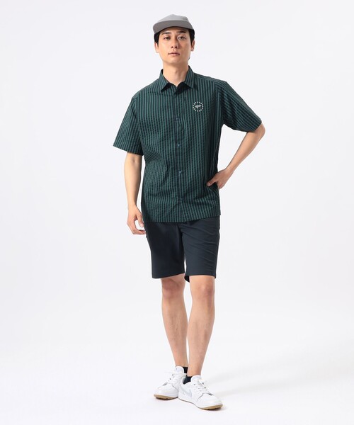 BEAMS GOLF(ビームスゴルフ)の「ORANGE LABEL / クールマックス(R)サッカー スターロゴシャツ(吸水速乾)(ポロシャツ・メンズ・グリーン/ネイビー/グレー・MEDIUM/LARGE/X-LARGE/SMALL)」の11枚目の写真