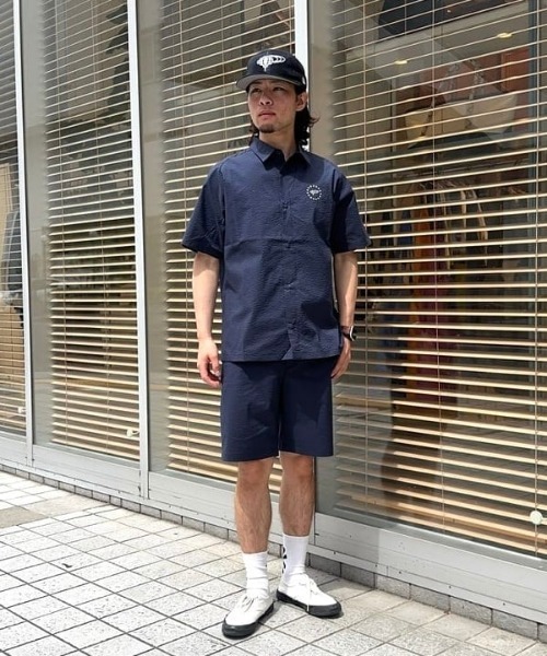 BEAMS GOLF(ビームスゴルフ)の「ORANGE LABEL / クールマックス(R)サッカー スターロゴシャツ(吸水速乾)(ポロシャツ・メンズ・グリーン/ネイビー/グレー・MEDIUM/LARGE/X-LARGE/SMALL)」の5枚目の写真
