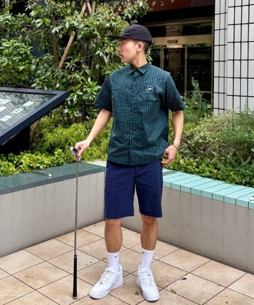 BEAMS GOLF(ビームスゴルフ)の「ORANGE LABEL / クールマックス(R)サッカー スターロゴシャツ(吸水速乾)(ポロシャツ・メンズ・グリーン/ネイビー/グレー・MEDIUM/LARGE/X-LARGE/SMALL)」の6枚目の写真