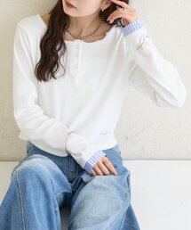 mystic | ヘンリーネックチビロンT(Tシャツ/カットソー)