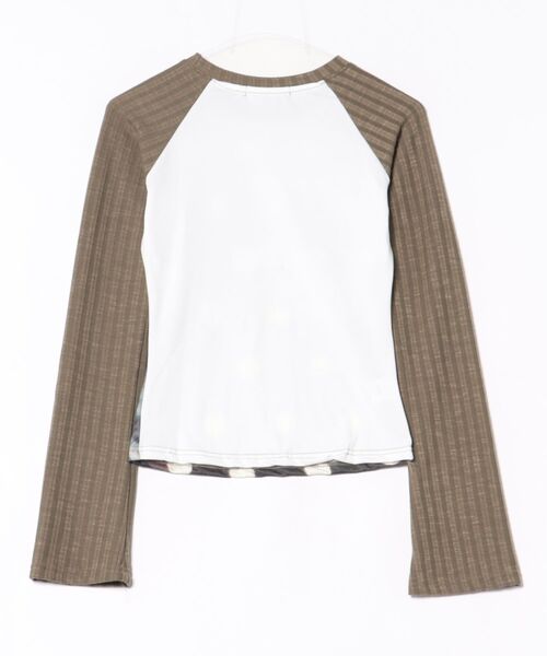 HALEY PESCA(ヘーリーペスカ)の「HALEY PESCA/レトロプリントドット柄Tシャツ(Tシャツ/カットソー・レディース・カーキ・MEDIUM/SMALL/LARGE)」の9枚目の写真