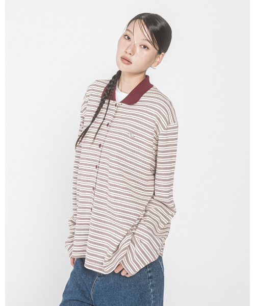 HAVISM(ヘビズム)の「AURORA STRIPE COLLAR CARDIGAN(IVORY)(カーディガン/ボレロ・レディース・その他・ONE SIZE)」の3枚目の写真