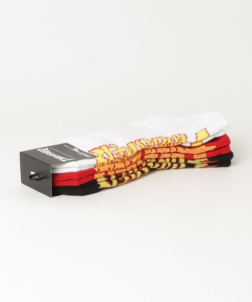 THRASHER（スラッシャー）の「"02"≪THRASHER≫3足セット ジャガード ロークルーソックス（ソックス/靴下・メンズ・その他2/グレー系1/ブラック系1/その他1/その他3/ブラック系2・25～27cm）」の10枚目の写真