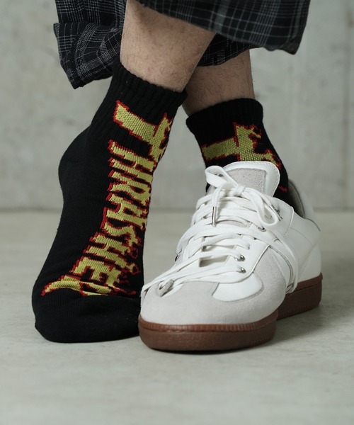 THRASHER（スラッシャー）の「"02"≪THRASHER≫3足セット ジャガード ロークルーソックス（ソックス/靴下・メンズ・その他2/グレー系1/ブラック系1/その他1/その他3/ブラック系2・25～27cm）」の3枚目の写真
