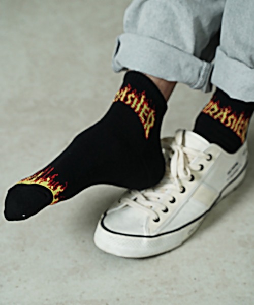 THRASHER（スラッシャー）の「"02"≪THRASHER≫3足セット ジャガード ロークルーソックス（ソックス/靴下・メンズ・その他2/グレー系1/ブラック系1/その他1/その他3/ブラック系2・25～27cm）」の11枚目の写真