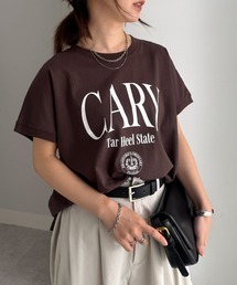 汗ジミ防止カレッジロゴプリントT