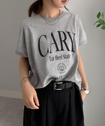 汗ジミ防止カレッジロゴプリントT
