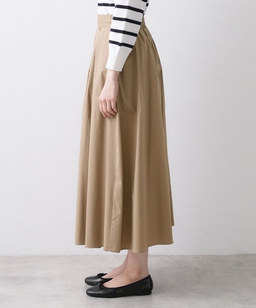 Dessin（デッサン）の「【洗える】タックギャザーフレアスカート（スカート・レディース・サックスブルー/ブラウン系その他/ホワイト系・03/02/01）」の17枚目の写真