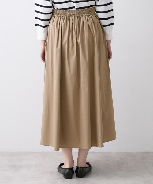 Dessin（デッサン）の「【洗える】タックギャザーフレアスカート（スカート・レディース・サックスブルー/ブラウン系その他/ホワイト系・03/02/01）」の18枚目の写真