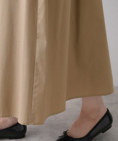 Dessin（デッサン）の「【洗える】タックギャザーフレアスカート（スカート・レディース・サックスブルー/ブラウン系その他/ホワイト系・03/02/01）」の22枚目の写真