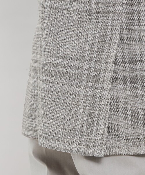 MACKINTOSH LONDON(マッキントッシュ ロンドン)の「【FLEX JERSEY】【LANIFICIO ROMA/ラニフィーチョ ローマ】チェックジャケット(テーラードジャケット・メンズ・グレー・42/38/36/40)」の8枚目の写真