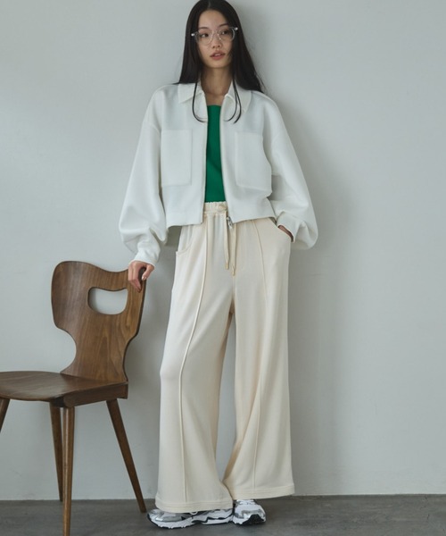 Doux archives(ドゥアルシーヴ)の「とろみ裏毛イージーパンツ(その他パンツ・レディース・ブルー/グレー/アイボリー・FREE)」の21枚目の写真