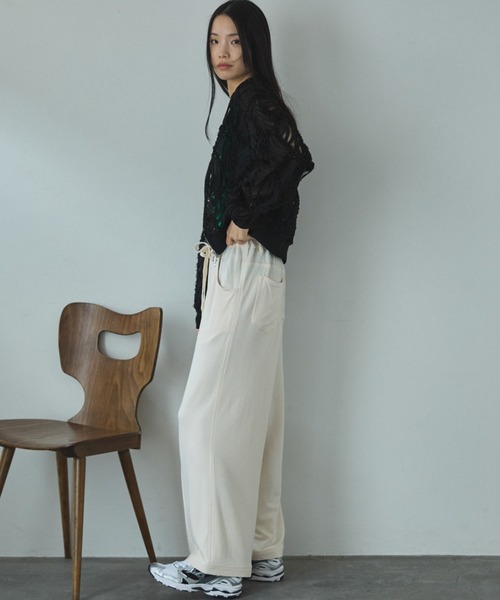 Doux archives(ドゥアルシーヴ)の「とろみ裏毛イージーパンツ(その他パンツ・レディース・ブルー/グレー/アイボリー・FREE)」の8枚目の写真