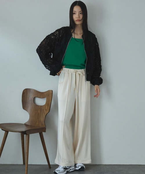 Doux archives(ドゥアルシーヴ)の「とろみ裏毛イージーパンツ(その他パンツ・レディース・ブルー/グレー/アイボリー・FREE)」の11枚目の写真