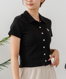 【U.S. POLO ASSN./ユーエスポロアッスン】ワンポイントロゴ刺繍 スムースカットソーシャツ