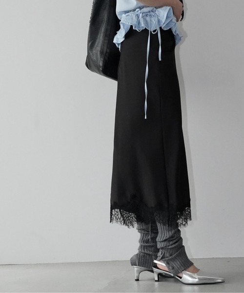 chuclla(チュクラ)の「レースドレープセットアップ chw26s112(ワンピース・レディース・ブラック・S/M/L)」の4枚目の写真