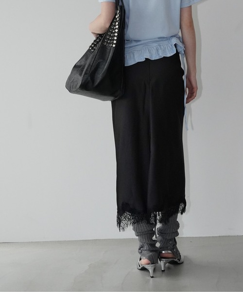 chuclla(チュクラ)の「レースドレープセットアップ chw26s112(ワンピース・レディース・ブラック・S/M/L)」の5枚目の写真