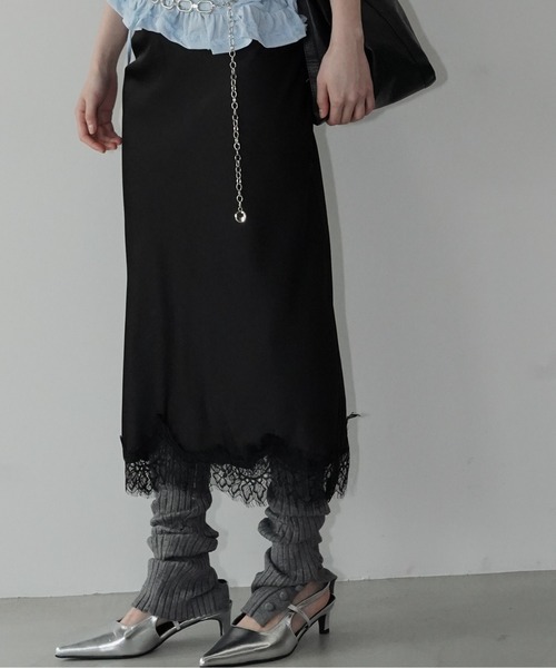 chuclla(チュクラ)の「レースドレープセットアップ chw26s112(ワンピース・レディース・ブラック・S/M/L)」の6枚目の写真