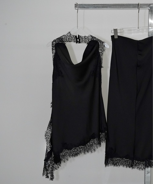 chuclla(チュクラ)の「レースドレープセットアップ chw26s112(ワンピース・レディース・ブラック・S/M/L)」の14枚目の写真