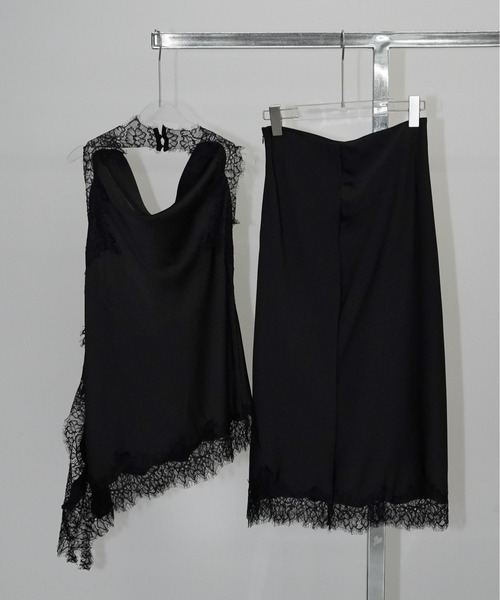 chuclla(チュクラ)の「レースドレープセットアップ chw26s112(ワンピース・レディース・ブラック・S/M/L)」の15枚目の写真