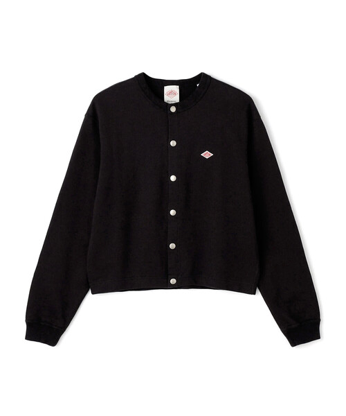 DANTON(ダントン)の「Women's Cotton Terry Crew Neck Cardigan(カーディガン/ボレロ・レディース・ネイビー/チャコール/レッド/ダークグリーン/グレー/アイボリー・36/38)」の4枚目の写真