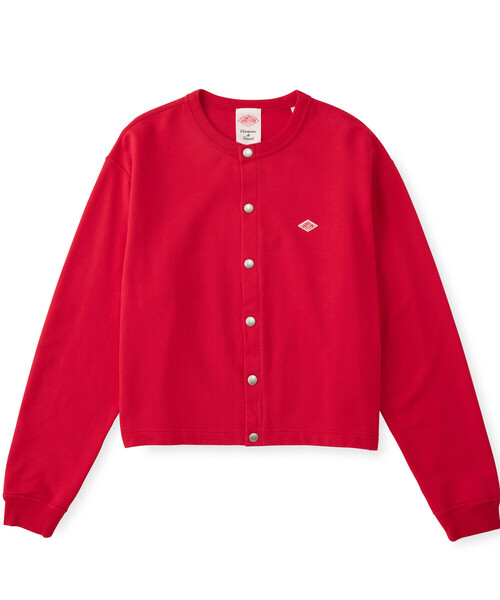 DANTON(ダントン)の「Women's Cotton Terry Crew Neck Cardigan(カーディガン/ボレロ・レディース・ネイビー/チャコール/レッド/ダークグリーン/グレー/アイボリー・36/38)」の18枚目の写真