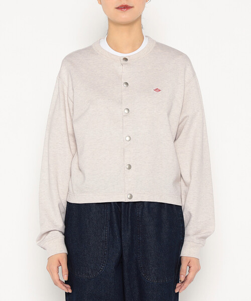 Women's Cotton Terry Crew Neck Cardigan（カーディガン/ボレロ