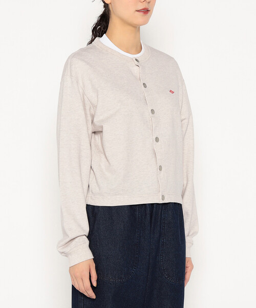 DANTON(ダントン)の「Women's Cotton Terry Crew Neck Cardigan(カーディガン/ボレロ・レディース・ネイビー/チャコール/レッド/ダークグリーン/グレー/アイボリー・36/38)」の8枚目の写真