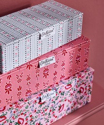 Cath Kidston（キャスキッドソン）の「ストレージボックス 3個セットPink Floral（収納グッズ）」