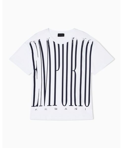 EMPORIO ARMANI(エンポリオアルマーニ)の「【エンポリオ アルマーニ】マキシレタリング Tシャツ ライトジャージー(Tシャツ/カットソー・レディース・ホワイト・SMALL/MEDIUM/LARGE)」の5枚目の写真