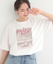 SHOO・LA・RUE（シューラルー）の「【綿100％/S-LL/プチプラ】選べる3柄 プリントアソートTシャツ（Tシャツ/カットソー）」