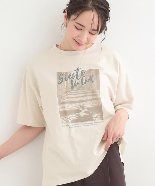 SHOO・LA・RUE(シューラルー)の「【高レビュー/綿100%/プチプラ】選べる3柄 大人のための 着心地やわらかシンプルTシャツ(Tシャツ/カットソー・レディース・グリーン系2/ブラック系/ホワイト系1/ブルー系その他3/ホワイト系3/ベージュ系その他5・01/02/03/04)」の4枚目の写真