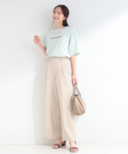SHOO・LA・RUE(シューラルー)の「【高レビュー/綿100%/プチプラ】選べる3柄 大人のための 着心地やわらかシンプルTシャツ(Tシャツ/カットソー・レディース・グリーン系2/ブラック系/ホワイト系1/ブルー系その他3/ホワイト系3/ベージュ系その他5・01/02/03/04)」の19枚目の写真