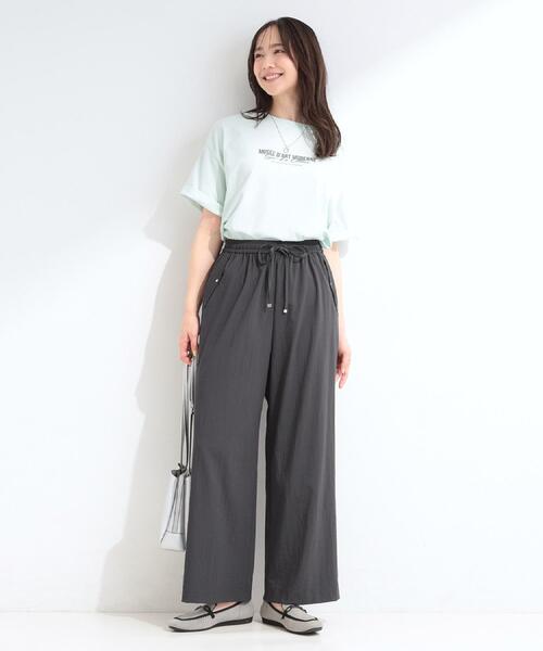 SHOO・LA・RUE(シューラルー)の「【高レビュー/綿100%/プチプラ】選べる3柄 大人のための 着心地やわらかシンプルTシャツ(Tシャツ/カットソー・レディース・グリーン系2/ブラック系/ホワイト系1/ブルー系その他3/ホワイト系3/ベージュ系その他5・01/02/03/04)」の8枚目の写真