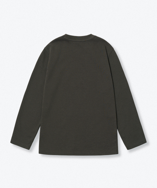 MUSINSA STANDARD KIDS（ムシンサスタンダードキッズ）の「[ヒートタンダード] クルーネック長袖Tシャツ [ガンメタル]（Tシャツ/カットソー・レディース・その他・110/120/130/140/150/160）」の4枚目の写真