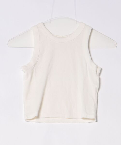 Burner(バーナー)の「【lux sea jewelry(ラックス・シー・ジュエリー)】リブ見え クロップド タンクトップ lux-tank-7-7【RBTS】(タンクトップ・レディース・ライトグレー/ダークグレー/ブラック/ホワイト・L/M)」の2枚目の写真