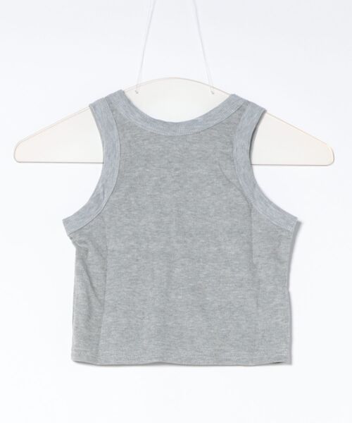 Burner(バーナー)の「【lux sea jewelry(ラックス・シー・ジュエリー)】リブ見え クロップド タンクトップ lux-tank-7-7【RBTS】(タンクトップ・レディース・ライトグレー/ダークグレー/ブラック/ホワイト・L/M)」の3枚目の写真