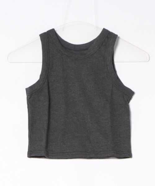 Burner(バーナー)の「【lux sea jewelry(ラックス・シー・ジュエリー)】リブ見え クロップド タンクトップ lux-tank-7-7【RBTS】(タンクトップ・レディース・ライトグレー/ダークグレー/ブラック/ホワイト・L/M)」の4枚目の写真