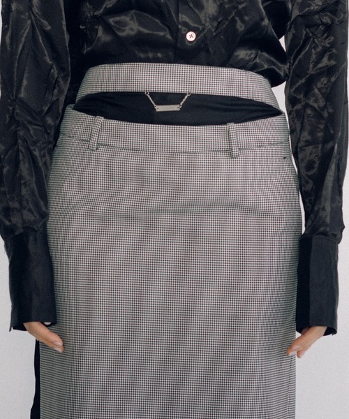 KEISUKEYOSHIDA（ケイスケヨシダ）の「Midi Skirt（スカート・レディース・ライトグレー・M/S）」の6枚目の写真